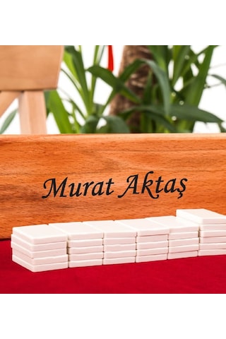 Mobgift Kişiye Özel Ahşap Okey Takımı