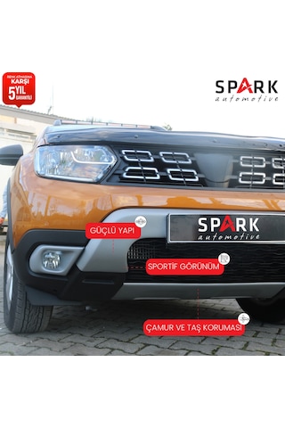 Dacia Duster 2018-2024 Yıl Aralığı Uyumlu Ön Tampon Difüzör
