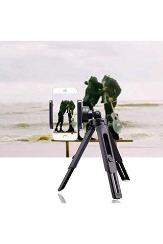 Taşınabilir Aksiyon Kamera Cep Telefonu Yükseklik Ve Yön Ayarlı Mini Tripod 360 Dönen Mini Trıpod 28 Cm Standart