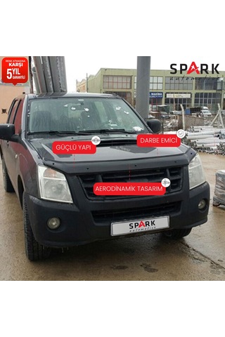 Isuzu D-max 2006-2012 Yıl Aralığı Uyumlu Kaput Rüzgarlığı 3mm