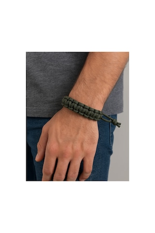 Taktik Paracord Survival Bileklik Haki