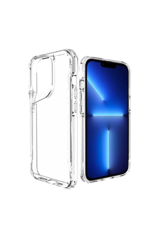 Apple Uyumlu iPhone 14 Pro Max Kılıf Zore T-Max Köşeleri Korumalı Kılıf Renksiz