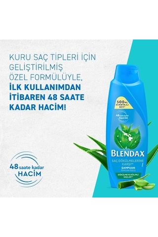 Aloe Vera Özlü Nemlendirici Şampuan 500ml Kuru Saçlar İçin