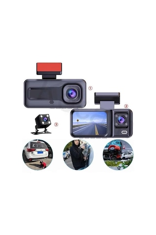2 İnç Araç İçi Kameralı Ekran 1080p Full Hd Kaliteli Hafıza Kart Destekli 14690217