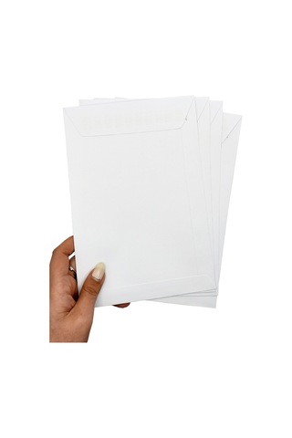 Zarf A5 Boyutunda Beyaz Torba Zarf 17x25 Cm - 20 Adet