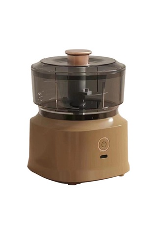 Elektrikli Sarımsak Püresi Öğütücü, Gıda Doğrayıcı, Kahverengi Kahverengi