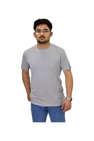 Raymons Erkek Sıfıryaka Düz Merserize Tişört T6034 Bgl-st04527 gri Gri