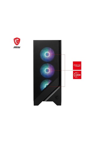 Mag Forge 320r Aırflow Temperli Cam 4x120mm Argb Fan Atx Gaming Bilgisayar Kasası