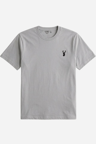 Genius Store Erkek Siyah Tişört %100 Pamuk Süprem Basic Tişört Bisiklet Yaka Nakışlı T-shirt Erkek-3lü Gri-haki-lacivert