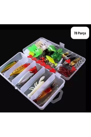 Zhltools 78 Parça Sahte Olta Yemleri Ve Balık Tutma Aksesuarı Seti