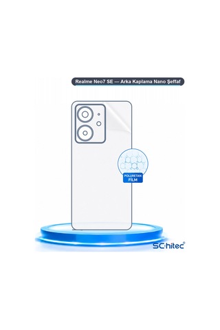 Schitec Realme Neo7 Se Uyumlu Arka Yüzey Hidrojel Koruyucu Film 82970947