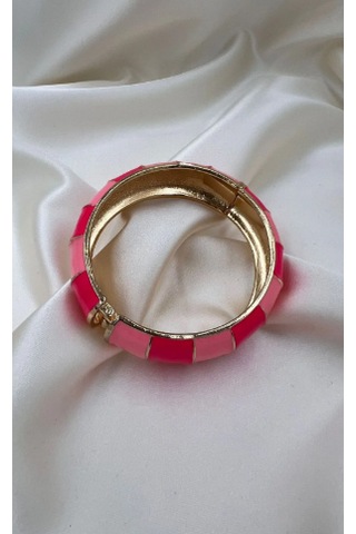 Bb Miineli Pembe Bilezik Kelepçe Pembe