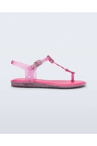 Mini Melissa Kız Çocuk Simli Sandalet Pembe