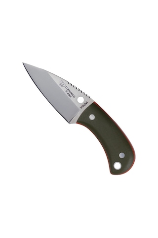 Cudeman 200-gv Yoda Green G10 Saplı Deri Kılıflı Kamp Bıçak Yeşil