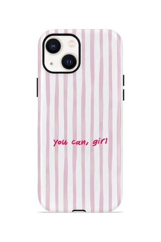 Apple iPhone Uyumlu 13 Vorian Çift Katmanlı Magsafe Kılıf You Can Girl