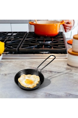 Pazly Kamp Kızartma Tavası 12cm Piknik Bahçe Barbekü Açık Hava Izgara 12cm Çok Renkli