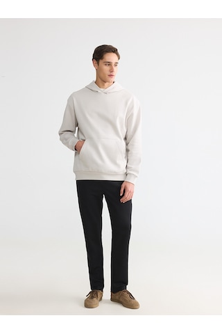 LC Waikiki Lc Waıkıkı Bej Kanguru Cepli Erkek Hoodie