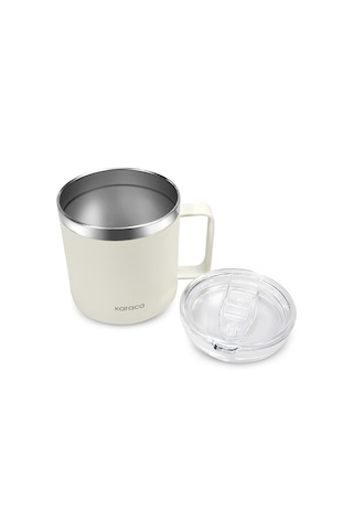 Karaca Thermal Çelik Mug 420 Ml Krem