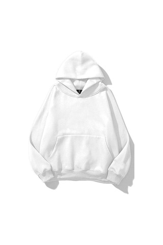 Prtnc Protonic Unisex Beyaz Basic Sweatshirt Hoodie Beyaz