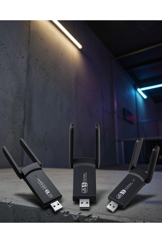 Usb Wifi Adaptörü 5g Destekli Dual-band Uczzzwifiadaptör-2