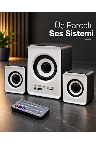 Bluetooth Özellikli Mini Dijital Hoparlör Seti