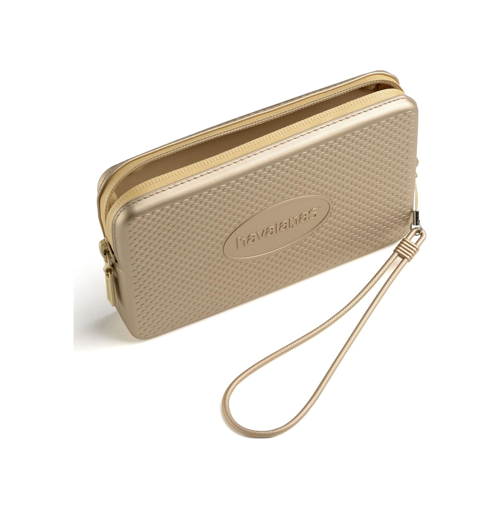 Havaianas Mini Bag Plus Cool Metalik Altın Plaj Çantası Açık Bej