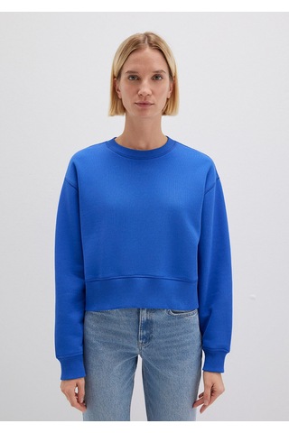 Mavi Kadın Bisiklet Yaka Sweatshırt Parlak Mavi 1s10389-70576 Mavi