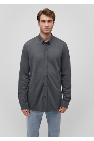 Mavi - Antrasit Örme Gömlek 0211092-71598 Antrasit