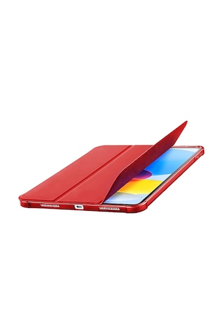 Cellularlıne Folio Pro Stand Özellikli Apple Uyumlu iPad 11 İnç A16 / 10.9 İnç Tablet Kılıfı Kırmızı