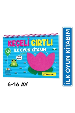 6-16 Ay İlk Cırt Cırtlı Keçeli Etkinlik Kitabım - İlk Oyun Kitabı