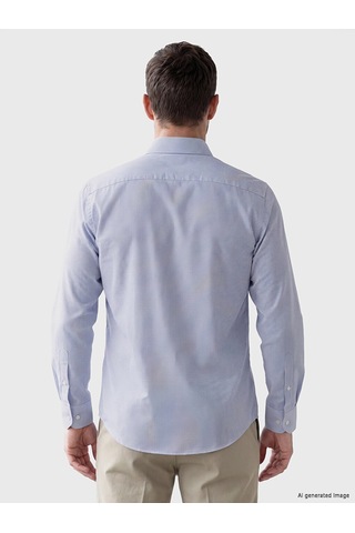 Lcw Busıness Lacivert Slim Fit Ekose Erkek Gömlek