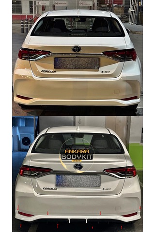 Corolla Ön Arka Tampon Eki Ve Marşpiyel Boyasız Plastik