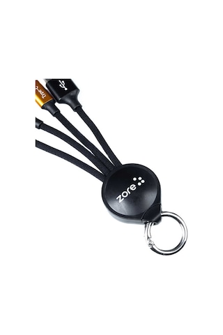Ardemix Siyah Oks 3 İn 1 Usb Kablo