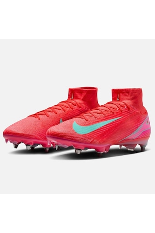 Nike Mercurial Superfly Sg-pro Mens Football Shoes Yumuşak Zemin Vidalı Profesyonel Erkek Krampon Pembe Pembe