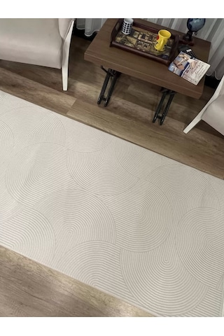 Hoom Rugs Aria 1126 Krem Pamuk Taban Modern Halı Krem
