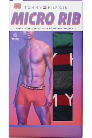 Tommy Hilfiger Tommy Hılfıger Mıcro Rıb Erkek 3 Lü Boxer 09T4013 325