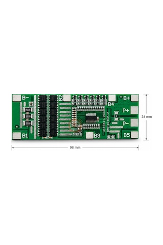 6s 40a Bms Kartı Li-ion Lipo 18650 Batarya Koruma Ve Balans Devresi