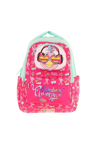 Kaukko Toys Kız Çocuk 3d Flamingo Şekilli İlkokul Ve Günlük Sırt Çantası - Kırmızı Yeşil - L5235 Kırmızı - Yeşil
