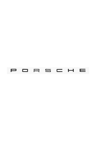 Porsche Bagaj Yazısı Siyah Renk Porsche Trunk Emblem İn Black Color İdealakseporsche123