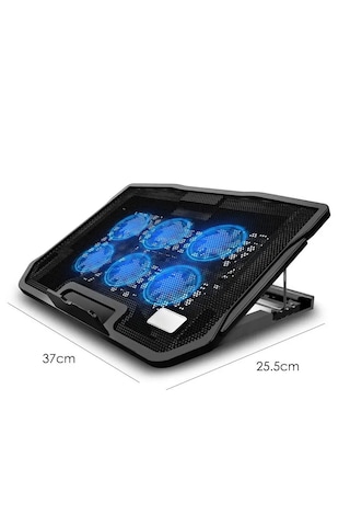 Çift Usb Li 6 Fanlı Sessiz Laptop Soğutucu Standı 15.6 İnç