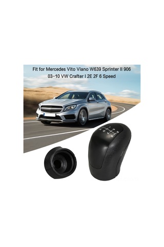 Samdoo Mercedes Vito Viano W639 İçin 6 Vitesli Direksiyon Vites Topuzu - Kolay Montaj, Dayanıklı Abs Malzeme Siyah