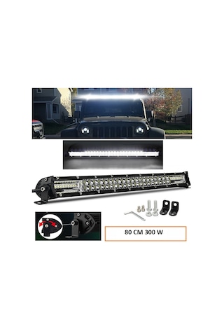 Off Road Led Bar Çift Sıra 95/80/65/50 Cm Seçenek Beyaz Sarı Mod