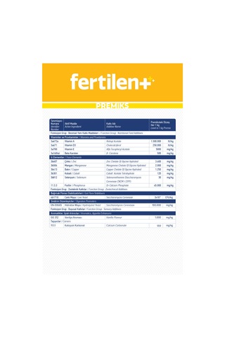 Vioment Fertilent 10 Kg - Üreme Problemlerinde; Yoğun Destek -