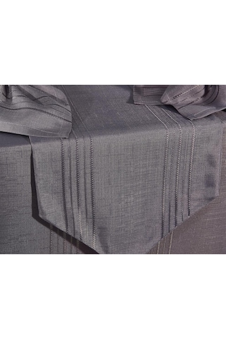 Corvver 26 Parça Dertsiz Masa Örtüsü Takımı Antrasit Antrasit