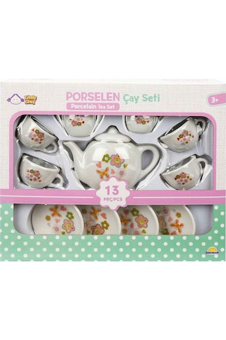 1501 Porselen Çay Seti 13 Parça - Beyaz