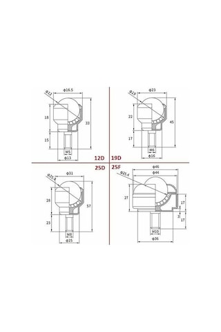 Flybuy İletim Sistemi Rulman Makarası, 2 Paket Naylon Bilyalı, Cy-25d Güç Kaynağı, M8 Erkek Dişli -