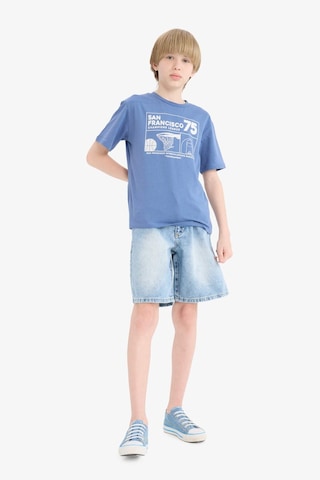 DeFacto Erkek Çocuk Bisiklet Yaka Baskılı Kısa Kollu Tişört E6309A825HSBE341