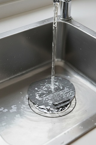 2'li Set Gri Kare Silikon Gider Koku Önleyici Kapak Ve Evye Lavabo Süzgeci