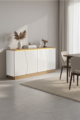 Bohem Konsol Mdf Kapak Altın