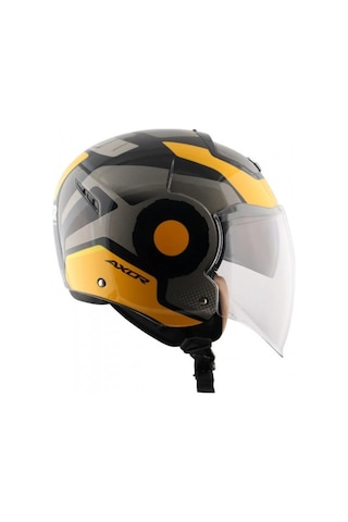 Axor Striker Ultron Açık Kask Siyah-sarı Siyah - Sarı